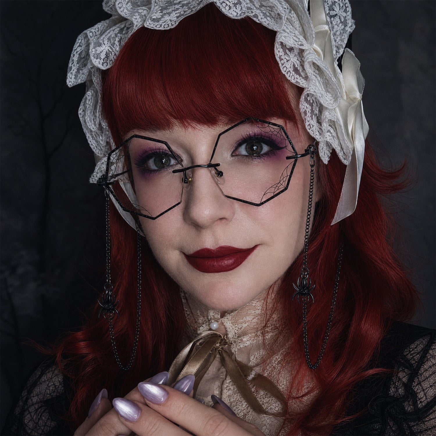 Spinnen-Brillenkette
